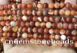 CAA4026 15.5 inches 6mm round line agate beads wholesale