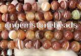 CAA4029 15.5 inches 12mm round line agate beads wholesale