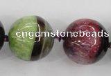 CAA403 15.5 inches 24mm round agate druzy geode gemstone beads