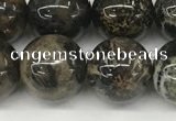 CAA4037 15.5 inches 12mm round chrysanthemum agate beads