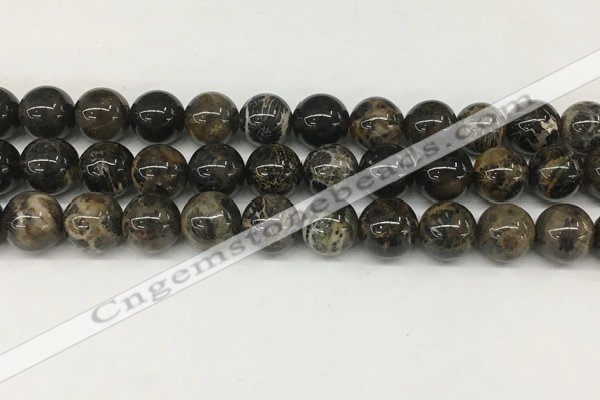 CAA4037 15.5 inches 12mm round chrysanthemum agate beads