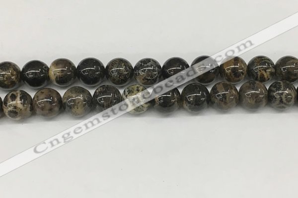 CAA4038 15.5 inches 14mm round chrysanthemum agate beads