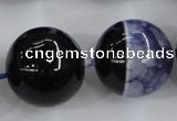 CAA404 15.5 inches 24mm round agate druzy geode gemstone beads