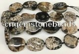 CAA4046 15.5 inches 25*35mm - 30*40mm freeform sakura agate beads