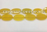 CAA4064 15.5 inches 30*50mm oval yellow agate gemstone beads