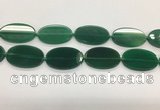 CAA4068 15.5 inches 30*50mm oval green agate gemstone beads