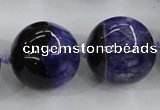 CAA408 15.5 inches 24mm round agate druzy geode gemstone beads