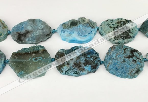 CAA4088 15.5 inches 33*40mm - 38*45mm freeform ocean agate beads