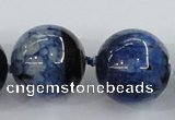 CAA416 15.5 inches 24mm round agate druzy geode gemstone beads