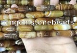 CAA4173 15.5 inches 10*30mm rice line agate beads wholesale