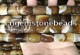 CAA4187 15.5 inches 13*18mm drum line agate gemstone beads