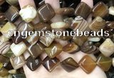 CAA4234 15.5 inches 16*16mm diamond line agate beads wholesale