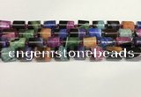 CAA4335 15.5 inches 12mm tube agate druzy geode beads wholesale