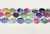 CAA4412 15.5 inches 20mm flat round agate druzy geode beads