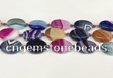 CAA4416 15.5 inches 18*25mm oval agate druzy geode beads