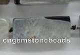 CAA442 15.5 inches 15*15*40mm cuboid agate druzy geode beads