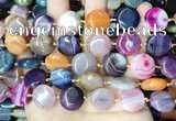 CAA4444 15.5 inches 16mm flat round dragon veins agate beads