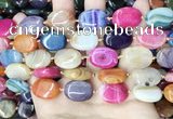CAA4446 15.5 inches 15*20mm oval dragon veins agate beads