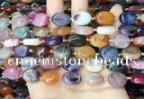 CAA4461 15.5 inches 12*16mm oval dragon veins agate beads