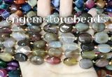 CAA4464 15.5 inches 12*16mm oval dragon veins agate beads