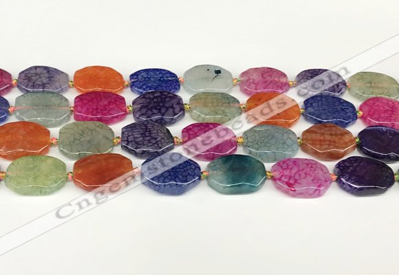 CAA4495 15.5 inches 15*20mm octagonal dragon veins agate beads