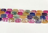 CAA4504 15.5 inches 13*18mm rectangle dragon veins agate beads