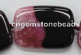 CAA451 15.5 inches 30*40mm rectangle agate druzy geode  beads