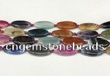 CAA4514 15.5 inches 15*30mm oval dragon veins agate beads