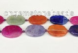 CAA4534 15.5 inches 25*35mm oval dragon veins agate beads