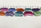 CAA4541 15.5 inches 22*32mm - 25*35mm freefrom agate druzy geode beads