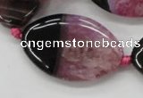 CAA456 15.5 inches 25*40mm marquise agate druzy geode beads