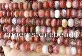 CAA4562 15.5 inches 6*8mm - 6*9mm rondelle south red agate beads