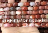 CAA4568 15.5 inches 8*12mm - 9*14mm rice south red agate beads