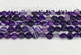 CAA4581 15.5 inches 10mm flat round banded agate beads wholesale