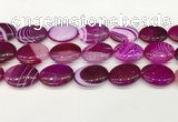 CAA4679 15.5 inches 18*25mm oval banded agate beads wholesale