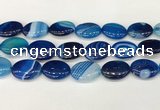 CAA4682 15.5 inches 18*25mm oval banded agate beads wholesale