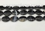 CAA4683 15.5 inches 18*25mm oval banded agate beads wholesale