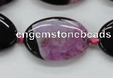 CAA472 15.5 inches 20*30mm oval agate druzy geode beads