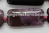 CAA474 15.5 inches 20*40mm rectangle agate druzy geode beads