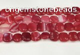 CAA4744 15.5 inches 14*14mm square banded agate beads wholesale