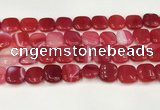 CAA4752 15.5 inches 16*16mm square banded agate beads wholesale