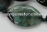 CAA476 15.5 inches 25*40mm marquise agate druzy geode beads