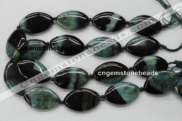CAA476 15.5 inches 25*40mm marquise agate druzy geode beads