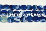 CAA4762 15.5 inches 18*18mm square banded agate beads wholesale