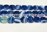 CAA4770 15.5 inches 20*20mm square banded agate beads wholesale