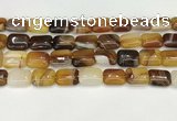 CAA4797 15.5 inches 12*16mm rectangle banded agate beads wholesale