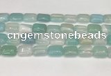 CAA4801 15.5 inches 12*16mm rectangle banded agate beads wholesale