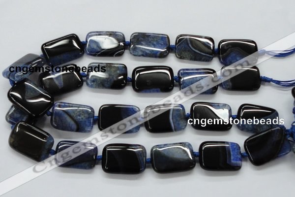 CAA481 15.5 inches 20*30mm rectangle agate druzy geode beads