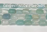 CAA4817 15.5 inches 15*20mm rectangle banded agate beads wholesale