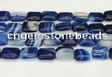 CAA4818 15.5 inches 15*20mm rectangle banded agate beads wholesale